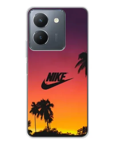 Чехол для Vivo S30 с картинкой «Nike на закате солнца»