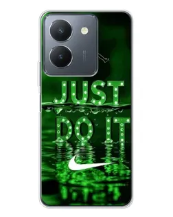 Чехол для Vivo S30 с картинкой «Зеленый неоновый Nike»