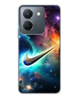 Чехол для Vivo S30 с картинкой «Космический Nike Swoosh»