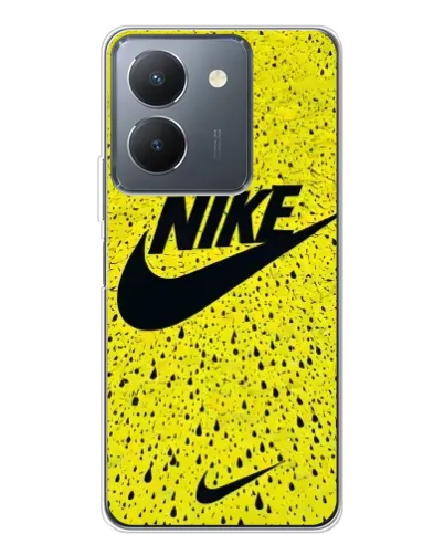 Чехол для Vivo S30 с картинкой «Желтый текстурный Nike»