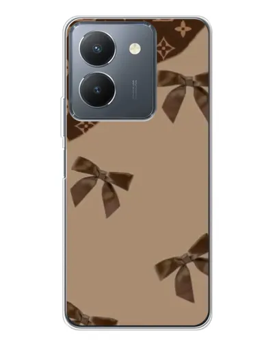 Чехол для Vivo S30 с картинкой «LV — кофейный атлас»