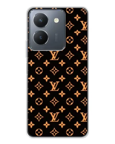 Чехол для Vivo S30 с картинкой «Золотая монограмма LV»