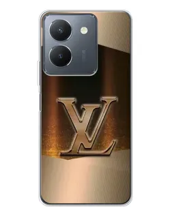 Чехол для Vivo S30 с картинкой «LV — золотое сияние»