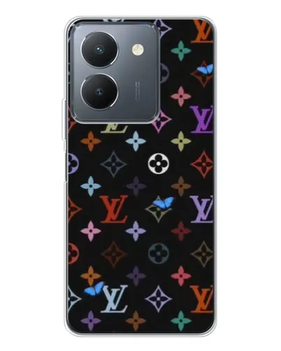 Чехол для Vivo S30 с картинкой «Цветная монограмма LV»