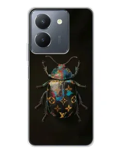 Чехол для Vivo S30 с картинкой «LV — мраморный принт»
