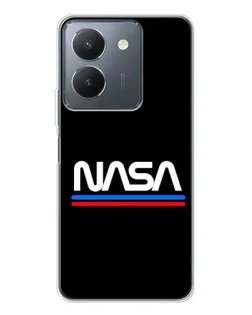 Чехол для Vivo S30 с картинкой «NASA — классика Red Blue»