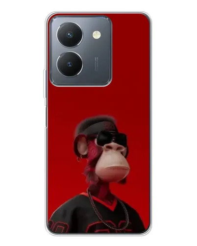 Чехол для Vivo S30 с картинкой «Bored Ape в красном» Чехол для Vivo S30 с картинкой «Bored Ape в красном»