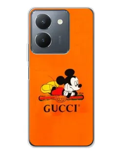 Чехол для Vivo S30 с картинкой «Микки Маус Gucci — оранж»
