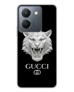 Чехол для Vivo S30 с картинкой «Gucci — серебряный лев»