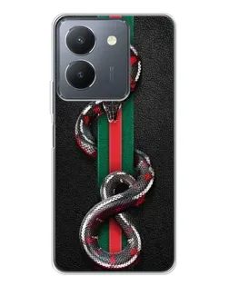 Чехол для Vivo S30 с картинкой «Gucci — змея на полосе»