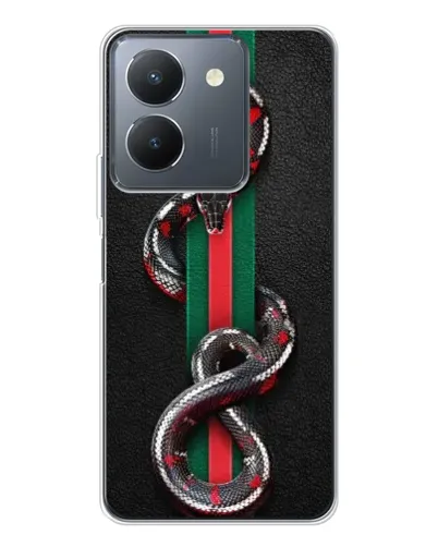 Чехол для Vivo S30 с картинкой «Gucci — змея на полосе» Чехол для Vivo S30 с картинкой «Gucci — змея на полосе»