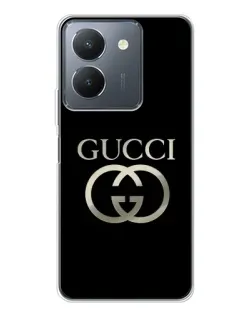 Чехол для Vivo S30 с картинкой «Gucci — золото на черном»