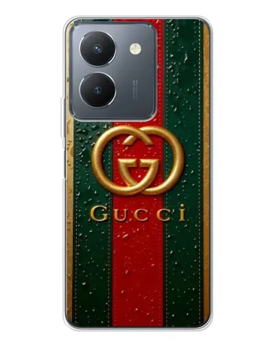 Чехол для Vivo S30 с картинкой «Gucci — фирменная полоса и золото» Чехол для Vivo S30 с картинкой «Gucci — фирменная полоса и золото»