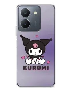 Чехол для Vivo S30 с картинкой «Kuromi — фиолетовый арт»