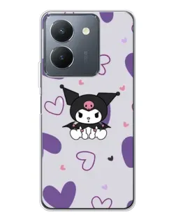 Чехол для Vivo S30 с картинкой «Kuromi и лавандовые сердца»