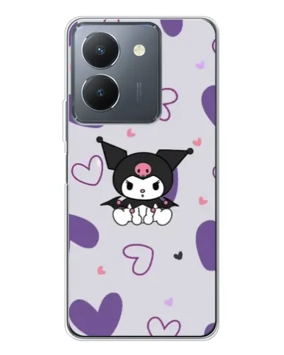 Чехол для Vivo S30 с картинкой «Kuromi и лавандовые сердца» Чехол для Vivo S30 с картинкой «Kuromi и лавандовые сердца»