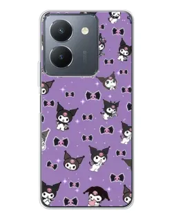Чехол для Vivo S30 с картинкой «Kuromi — паттерн»