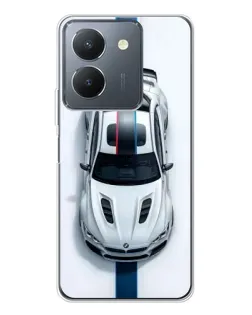 Чехол для Vivo S30 с картинкой «Вид сверху — BMW M»
