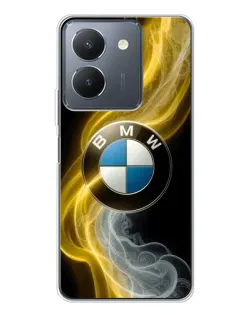 Чехол для Vivo S30 с картинкой «Золотистый дым BMW»