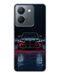 Чехол для Vivo S30 с картинкой «BMW на мокрой дороге»