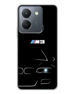 Чехол для Vivo S30 с картинкой «Минималистичный принт BMW M3»