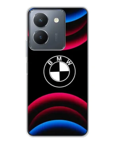 Чехол для Vivo S30 с картинкой «Логотип BMW и неоновые дуги» Чехол для Vivo S30 с картинкой «Логотип BMW и неоновые дуги»