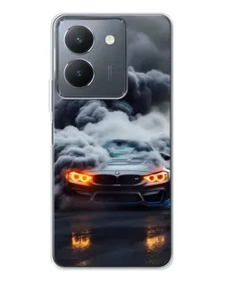 Чехол для Vivo S30 с картинкой «BMW в дыму»