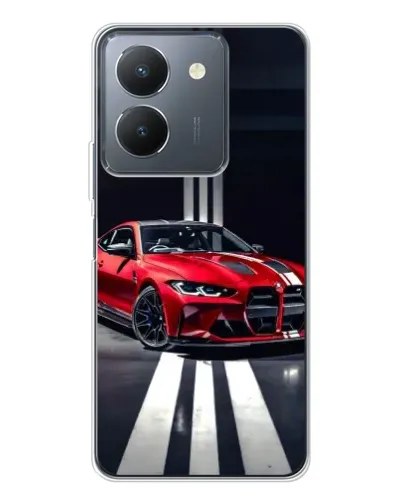 Чехол для Vivo S30 с картинкой «Красная BMW на дороге» Чехол для Vivo S30 с картинкой «Красная BMW на дороге»