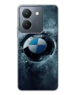Чехол для Vivo S30 с картинкой «Логотип BMW — лед»