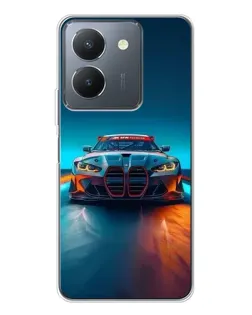 Чехол для Vivo S30 с картинкой «BMW — огни неона»
