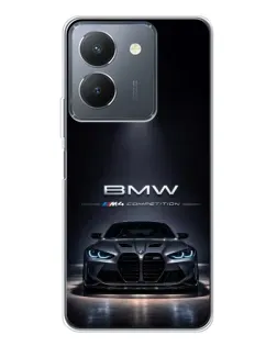 Чехол для Vivo S30 с картинкой «BMW сквозь ночной город»