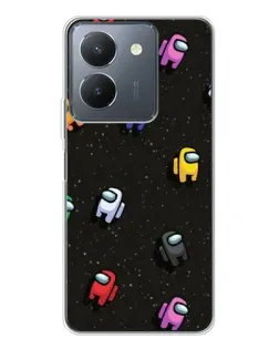 Чохол для Vivo S30 з картинкою «Космічний патерн Among Us»