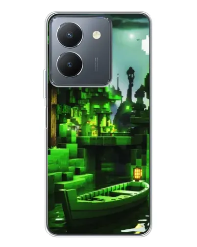 Чехол для Vivo S30 с картинкой «Minecraft лесной пейзаж»
