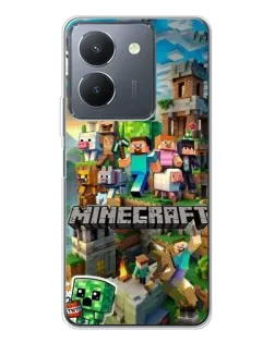Чохол для Vivo S30 з картинкою «Замок Minecraft»