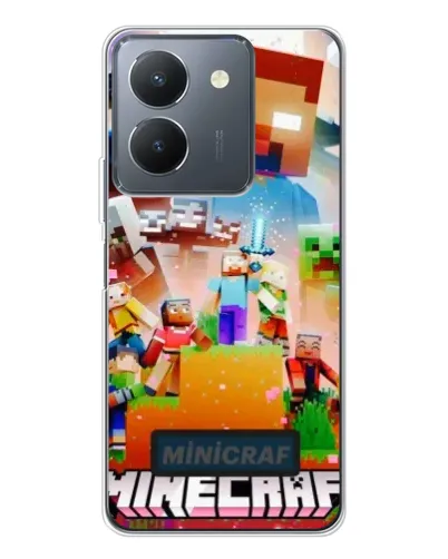 Чехол для Vivo S30 с картинкой «Minecraft герои игры»