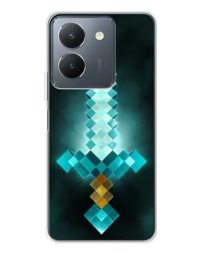 Чехол для Vivo S30 с картинкой «Алмазный меч неон»