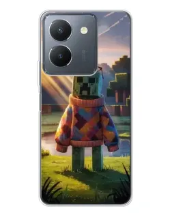 Чехол для Vivo S30 с картинкой «Крипер в свитере»