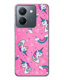 Чехол для Vivo S30 с картинкой «Unicorn паттерн розовый» Чехол для Vivo S30 с картинкой «Unicorn паттерн розовый»