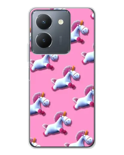 Чехол для Vivo S30 с картинкой «Единороги на розовом»