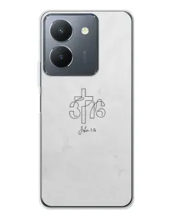 Чехол для Vivo S30 с картинкой «Иоанна 3:16 Крест»
