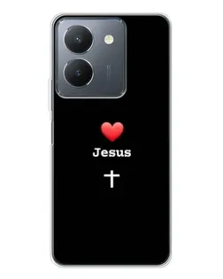 Чехол для Vivo S30 с картинкой «Сердце - Jesus»