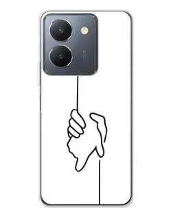 Чехол для Vivo S30 с картинкой «Рука держит»