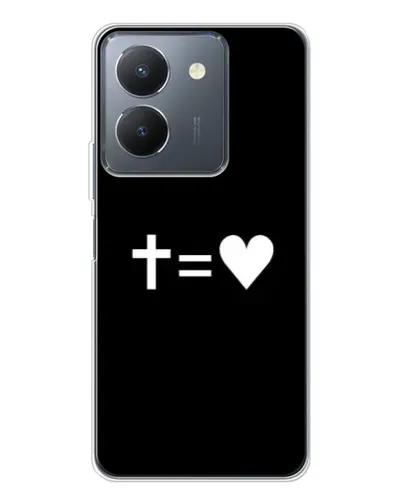Чехол для Vivo S30 с картинкой «Крест и Сердце»