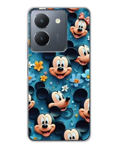 Чехол для Vivo S30 с картинкой «Паттерн Микки и Минни»