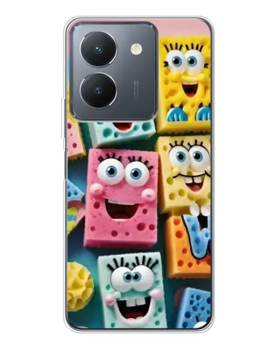 Чехол для Vivo S30 с картинкой «Цветные губки»