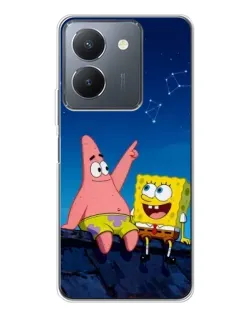 Чехол для Vivo S30 с картинкой «Губка Боб и Патрик ночью» Чехол для Vivo S30 с картинкой «Губка Боб и Патрик ночью»