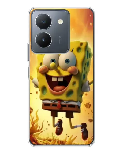 Чехол для Vivo S30 с картинкой «Губка Боб прыгает»