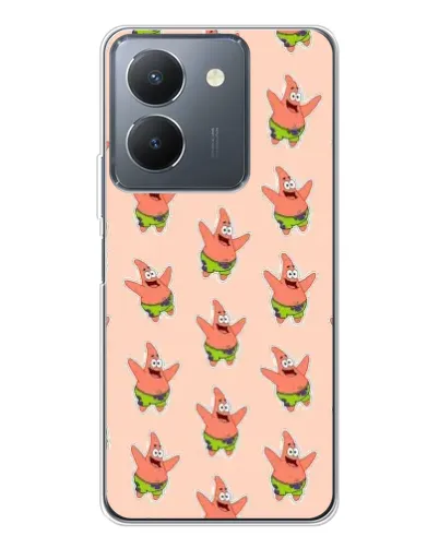 Чехол для Vivo S30 с картинкой «Патрик Стар паттерн»
