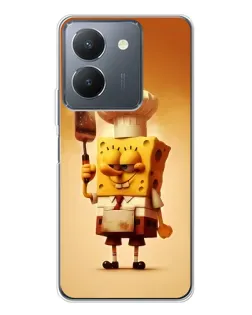 Чехол для Vivo S30 с картинкой «Губка Боб повар»