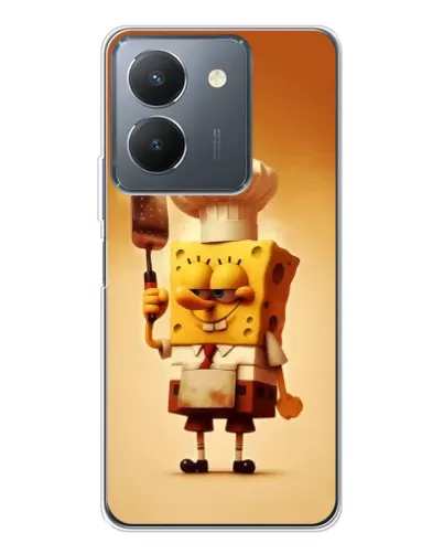Чехол для Vivo S30 с картинкой «Губка Боб повар»